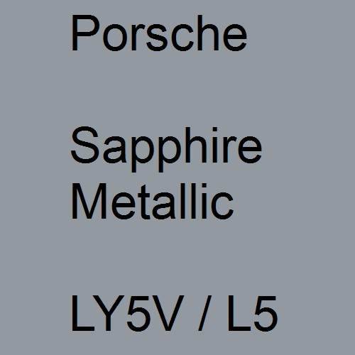 Porsche, Sapphire Metallic, LY5V / L5.